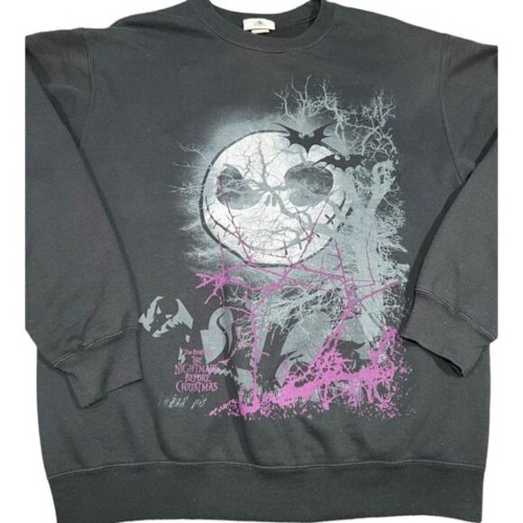 Disney Parks Nightmare Before Christmas Crew Neck Sweatshirt Size Large - Picture 3 of 5